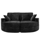 Boneless Design Upholstered Sofa Bed With Cup Holders