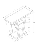 Console Accent Table Narrow For Living Room - White