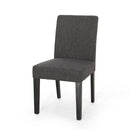 Contemporary Dining Chair With Upholstered Seating And Tapered Legs