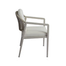 7 Pieces Modern Outdoor Dining Set With Acacia Wood Table And Chairs