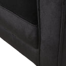 Modern Glam Club Arm Chair With Velvet Upholstery And Stainless Steel Legs - Black