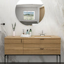 Modern Ceramic Undermount Bathroom Sink With Overflow, High Quality