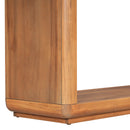 Console Table With Curved Corners And U Base Design - Natural Wood Veneer - Natural