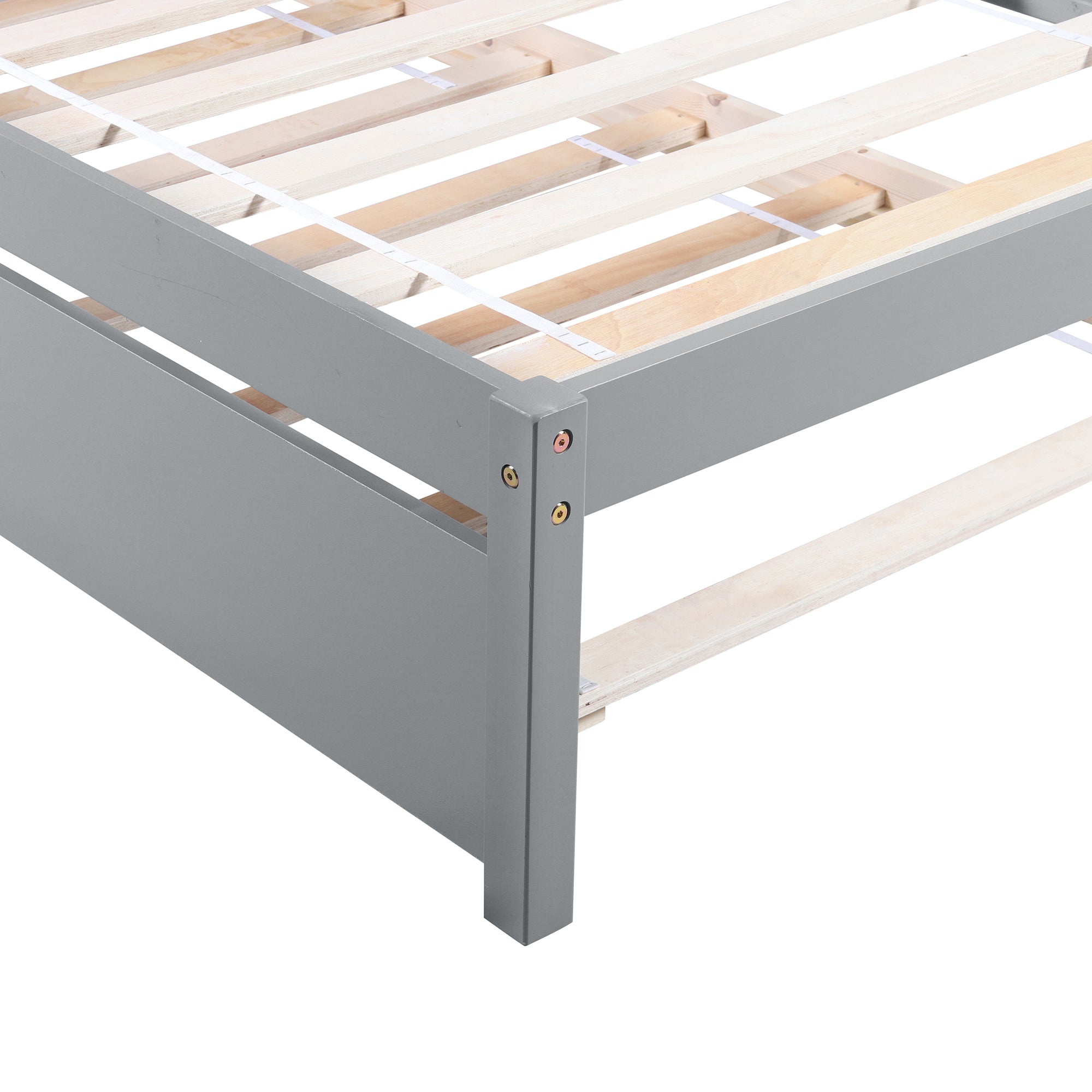 Twin size Platform Bed Wood Platform Bed with Trundle - Atlantic Fine Furniture Melbourne FL