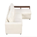 Sectional Sofa Upholstered Sofa Couch With Reversible Armrests For Living Room