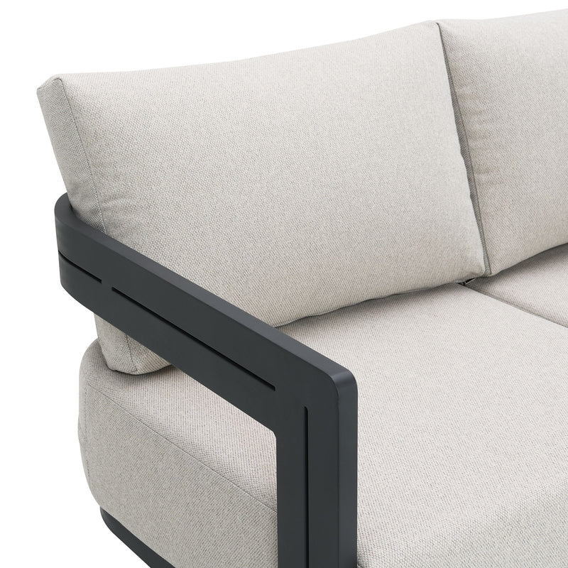 Costa - Sofa - Black And Soluction Beige