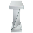 Amore - Mirrored Acrylic Entryway Sofa Console Table - Silver