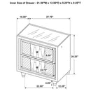 Lorient - Bedroom Set With LED Flame Box Dresser