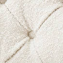 Vintage Style Club Chair, Granular Plush Fabric, Rubber Wood Legs - Almond