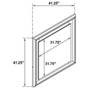 Cassia - Dresser Mirror - White High Gloss