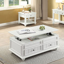 Natesa - Coffee Table With Lift Top - White Washed