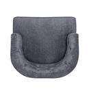 Contemporary Accent Chair With Tufted Diamond Stitching - Charcoal