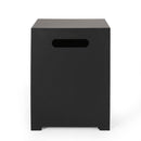 Modern Tank Holder Side Table With Powder Coated Frame