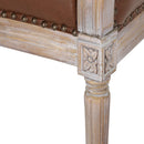 French Country Chesterfield Style Tufted Loveseat