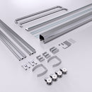 Modern Semi Frameless Double Sliding Shower Door