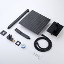 12" Ceiling Mount Shower System With Rain Mixer And Handheld Shower