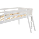 Low Loft Bed With Adjustable Ladder