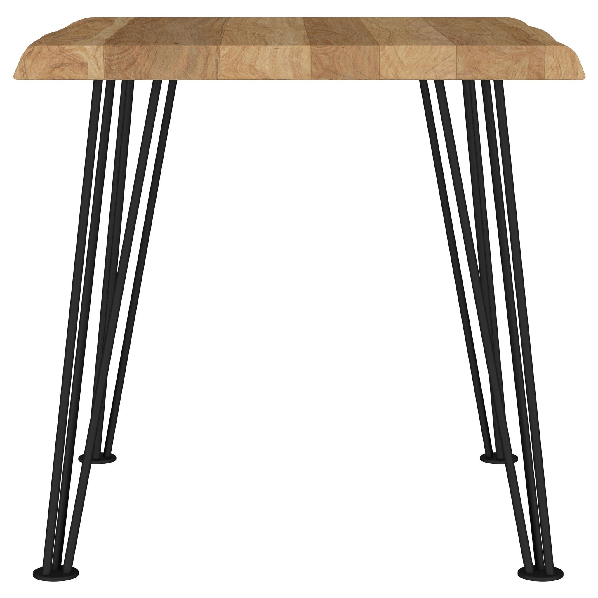 Zander Square Wood Top Coffee Table Natural Brown