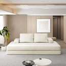 Multifunctional Convertible Sofa Bed With 2 Tumbler Backrests And 2 Pillows, Deep Seat Couch