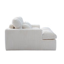 Double Chaise Lounge Chair, Oversized Upholstered Sleeper Cloud Couch