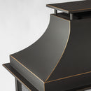 40" Wood Burning Fireplace, 50000 Btu Steel Fire Pit, Wood Burning Chimney For Outside Patio Deck Garden Backyard - Black