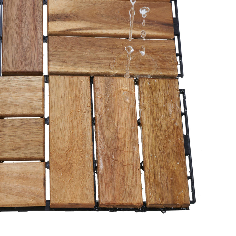 12" X 12" Interlocking Deck Tiles Checker Pattern