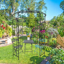 Metal Garden Arch Iron Garden Arbors Gazebo Dia High Birdcage Shape Pergola Pavilion For Wedding Ceremony