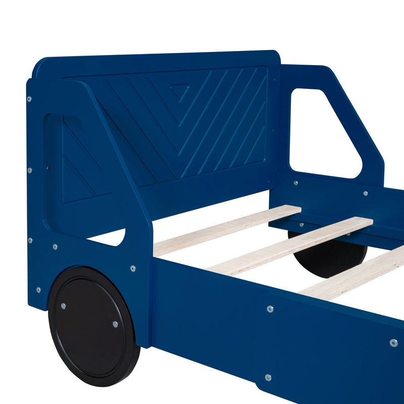 Car Shaped Platform Bed With Wheels