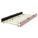 Upholstered Design Platform Bed With Trundle
