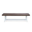 Tranquilizer - Outdoor Acacia Wood Bench With Slat Panel Design