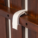 Outdoor Lounge Chair With Woven Backrest, Solid Wood Frame, Comfortable Cushions