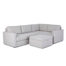 Flex - Sectional with Standard Arm and Storage Ottoman
