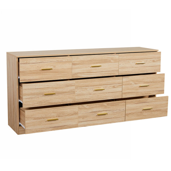 9 Drawer Dresser, Ample Storage For Bedroom