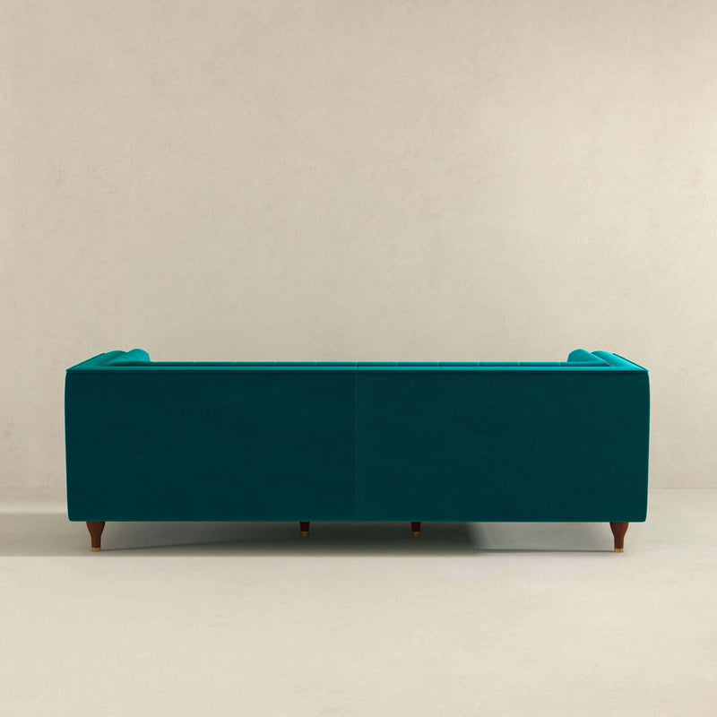Evelyn - Mid-Century Modern Leather Luxury Chesterfield Sofa