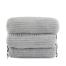 Latina - Indoor Foldbable Bean Bag Lounge Chair - Light Gray