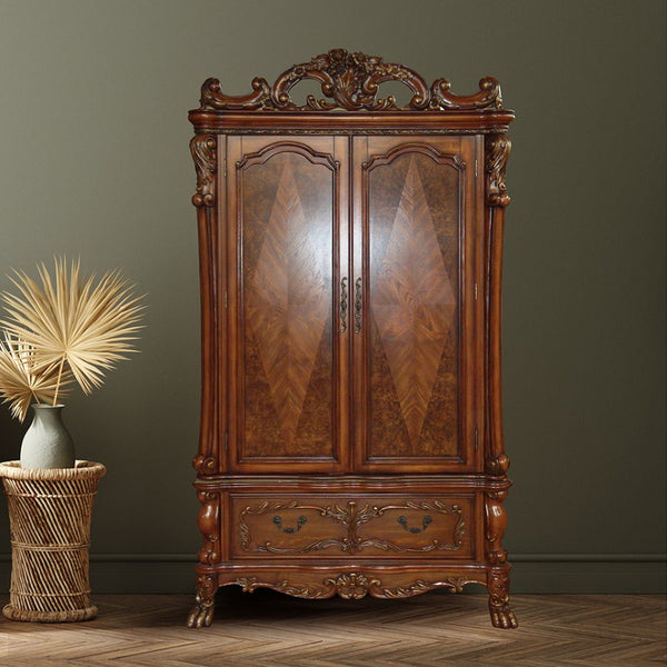 Dresden - Wardrobe/TV Armoire - Cherry Oak
