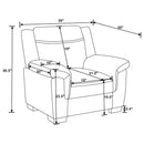 Arabella - Upholstered Padded Arm Sofa Set