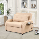 Versatile Pull Out Sofa Sleeper 3 In 1 With Wing Table & USB Charge, Compact Design