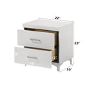 Casilda - Nightstand - White Finish - Atlantic Fine Furniture Inc