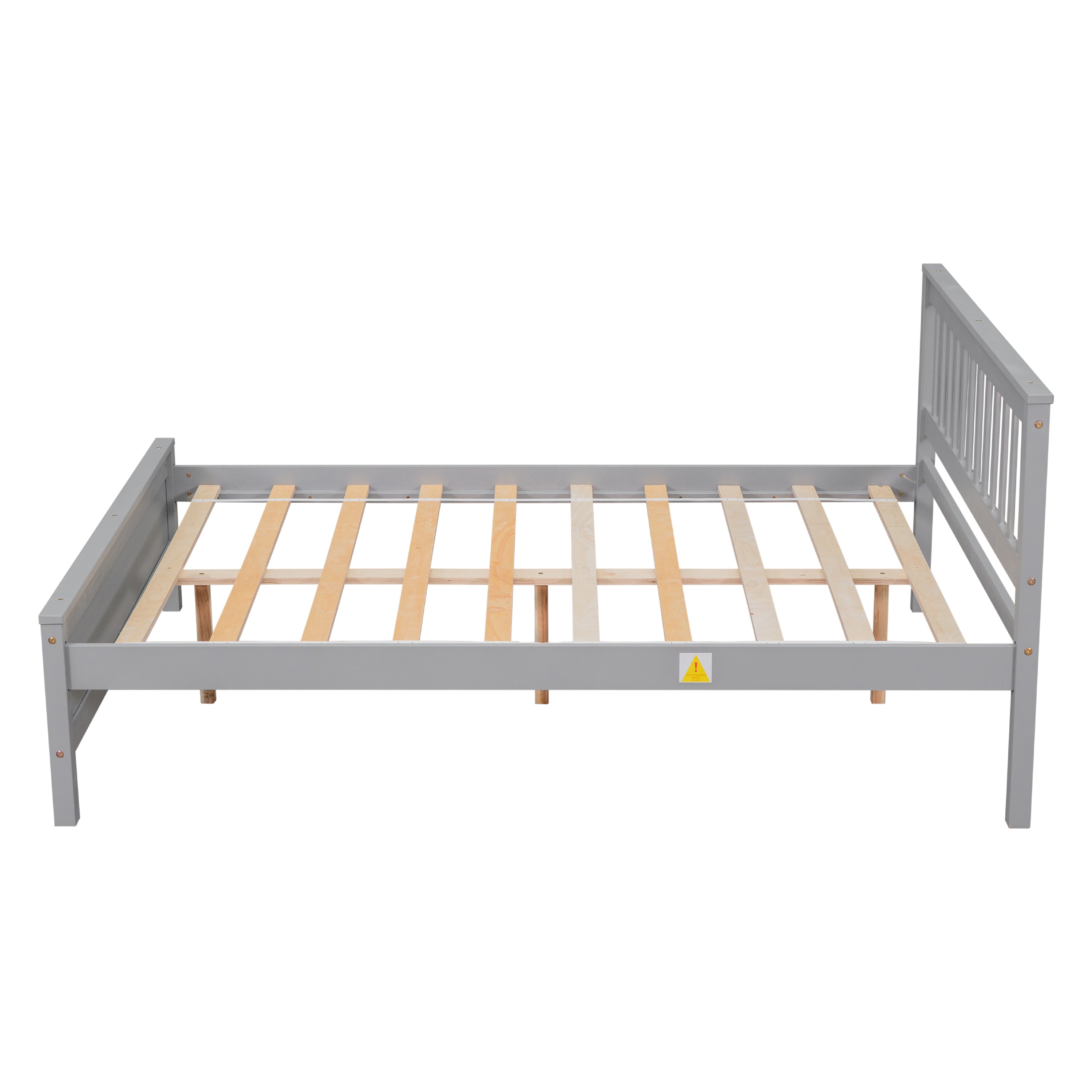 Full Bed with Headboard and Footboard,with 2 Nightstands,Grey - Atlantic Fine Furniture Melbourne FL