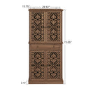 4 Door Cabinet With 1 Drawer, With 4 Adjustable Inner Shelves, Storage Cabinet