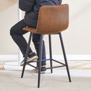 Bar Chair Set Comfortable With Metal Legs And Ergonomic Design