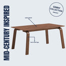 Ginny - 5 Piece With Side Chairs Dining Room Set - Walnut