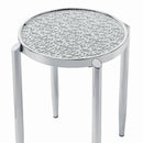 Abbe - End Table - Glass & Chrome