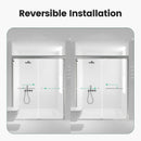 Semi-Frameless Double Sliding Shower Door, Bypass Shower Door, 1 / 4" (6Mm) Thick SGCC Tempered Glass Door