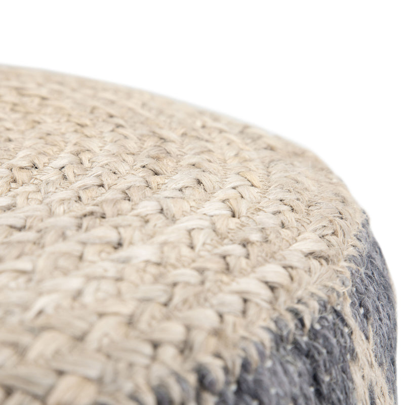 Edgeley - Handcrafted Round Pouf