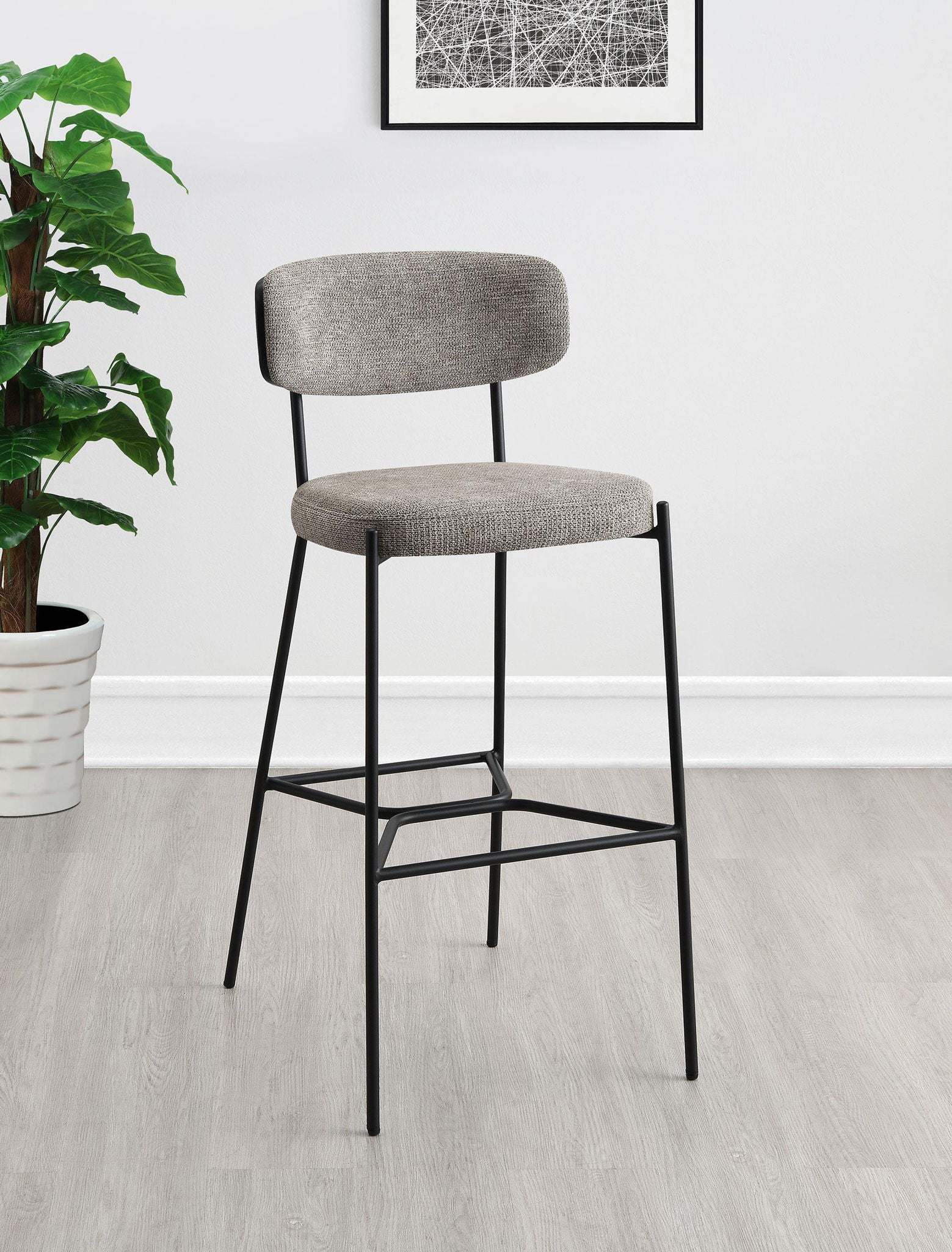 Elison Pub Height Bar Stool Light Brown (Set of 2) - Atlantic Fine Furniture Melbourne FL