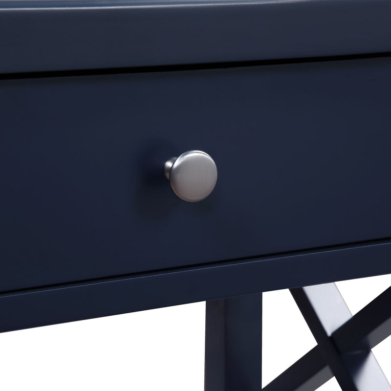 Madison - Nightstand With Open Shelf And Drawer And Decorative Side Panels