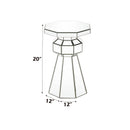 Dominic - Pedestal Stand - Mirrored