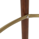 Contemporary Channel Stitch Counter Height Barstools (Set of 2) - Black / Espresso